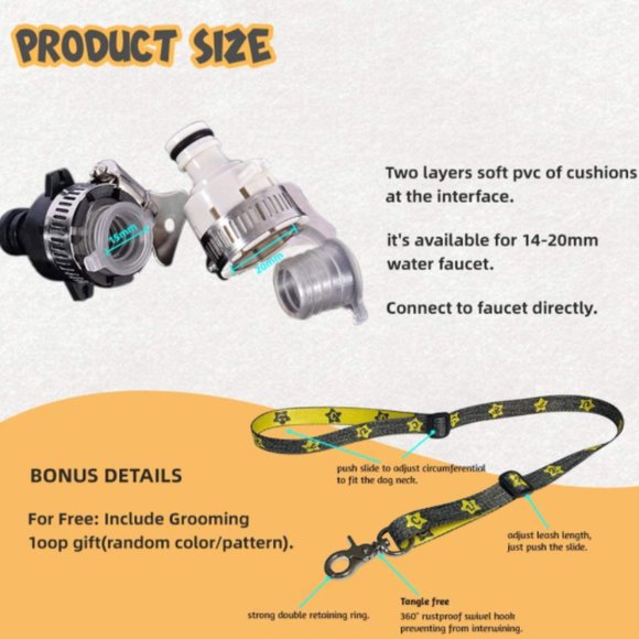 Pet Shower Sprayer & Scrubber in-One Pet Wash Kit - Picture 3 of 5